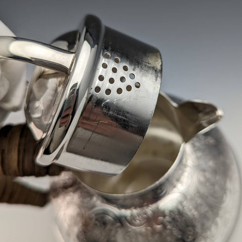 英國復古鍍銀平紋針織水壺